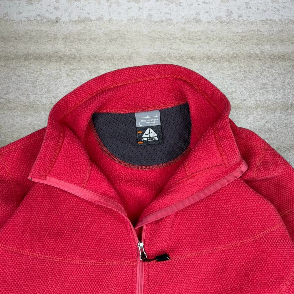 Vintage Y2K Nike ACG Light Weight Jacket Women L Bubble Gum Pink Full Zip Silver - Picture 4 of 4
